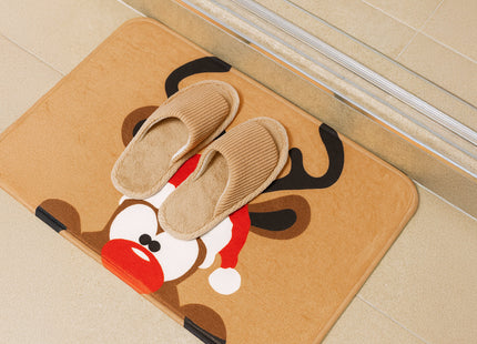 Badkamermat - Antislip - Sneldrogend - Grijs - 60 x 40 cm - Rendier