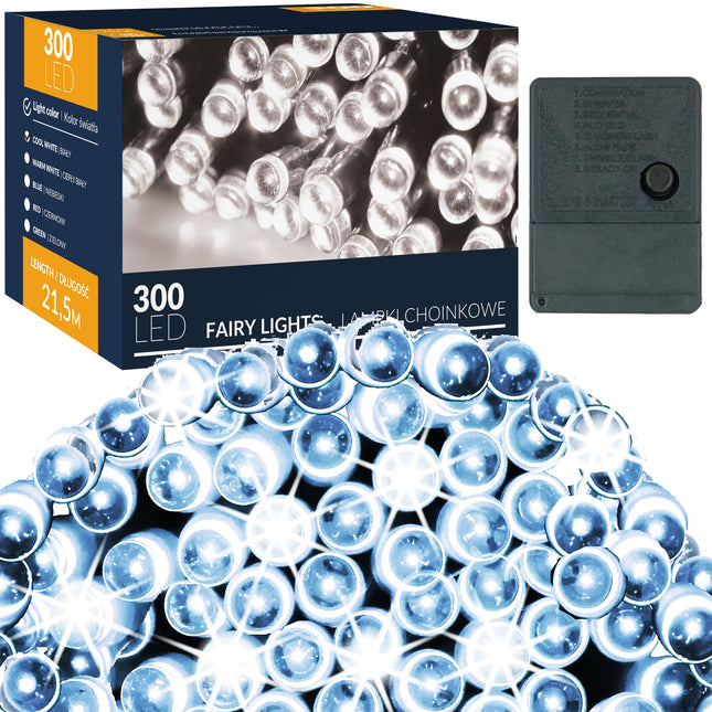 Kerstboom Verlichting | 21 m + 1.5 m Snoer | 300 LED | Koel Wit