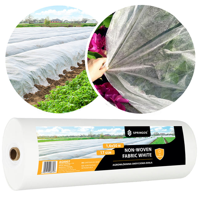 Vliesdoek - Vliesdoek Plantenbescherming - 70 G/M2 - 50 x 1.6 M