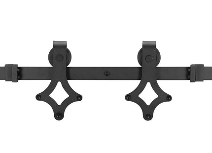 Schuifdeursysteem | Schuifdeuren & Toebehoren | Bladdikte 35-45 mm | 183 cm | Tot 100 kg | Zwart