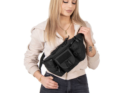 Heuptas Riem - Buidel set - Polyester - Ritssluiting - Zwart
