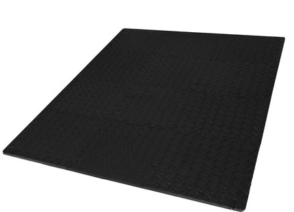 Speelmat | Speelmat Foam | Puzzelmat | 12 Puzzelstukken | 90 x 118 cm | Zwart