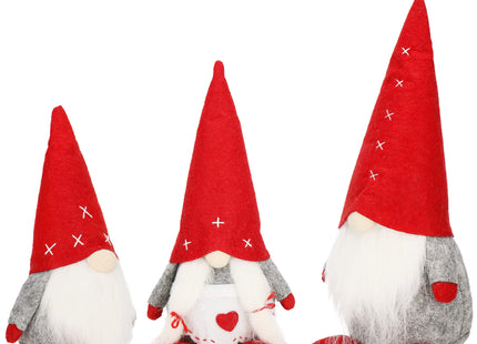 Kerstkabouter | Gnome | Gnoom | Zittend | 1 Stuk | 27 cm