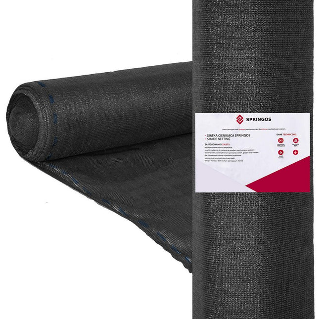 Zichtbreeknet | Rol 1,5 x 50 m | 90 % Schaduw | 140g/m2 | Zwart