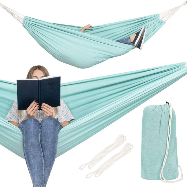 Hangmat | Extra Stevig | Inclusief Opbergtas | Mint | 200 x 150 cm