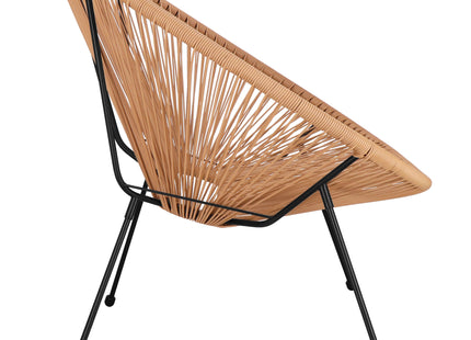 Tuinstoel - Draad - Rotan - Beige - 87 x 70  x 73 CM