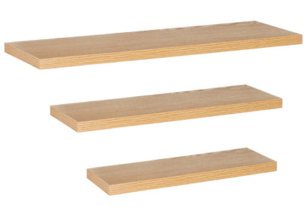 Wandplank - Boekenplank - Ophangbaar - 3 Delig - Metaal - 3 Kg