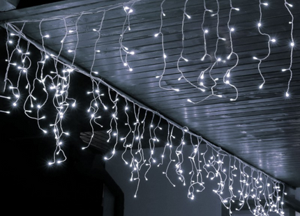 IJspegel Verlichting | 12 m + 2.5 m Snoer | Inclusief Afstandsbediening | 300 LED | Koel Wit | Koppelbaar
