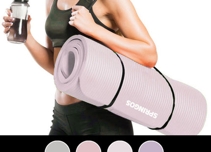 Yoga Mat | Fitnessmat | Premium Kwaliteit | Anti Slip | 61 x 183 x 1 cm | Roze