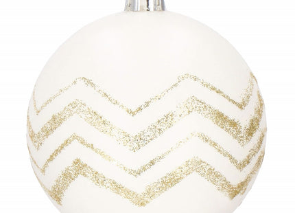Kerstballen | 30 Stuks | 7 cm | Goud/Wit