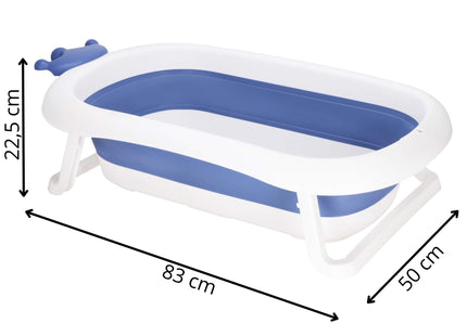 Opvouwbaar Baby Bad - Opvouwbaar - Tot 12 Maanden - 40 L - Blauw - Wit - 83 x 50 x 22,5 cm