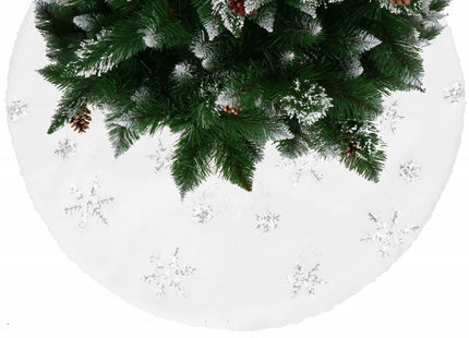 Kerstboomrok | Kerstboomkleed | Kerstboomversiering | 90 cm | Wit