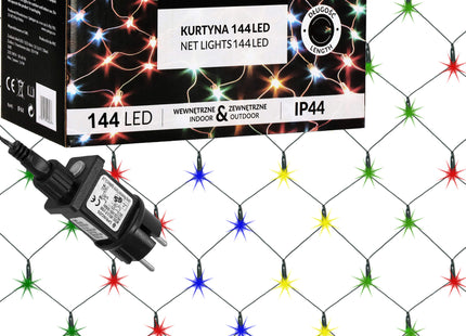 Lichtgordijn | IJspegel Verlichting | Inclusief USB En Afstandsbediening | 144 LED | Multicolor | 3 M | Raster