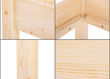 Bed - Eenpersoons - Naaldhout - 200x90 cm