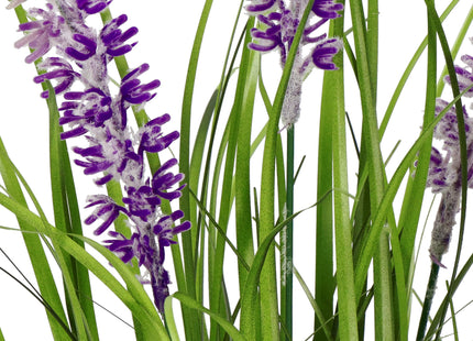 Kunstbloem - Kunstplanten - Lavendel - Inclusief Pot - Paars - Decoratief - 60 cm