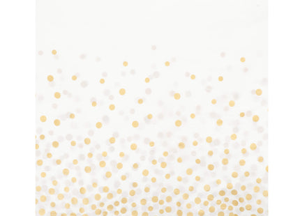 Tafelzeil - Tafelkleed - Waterdicht - Afwasbaar - Wit - Goud - 272 x137 CM