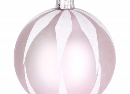 Kerstballen | 77 Stuks | Roze/Wit