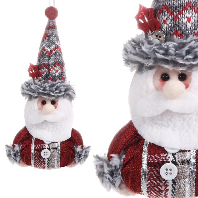 Kerstman Hangend - Kerstdecoratie - Kerstdwerg - Hangend - 19 cm