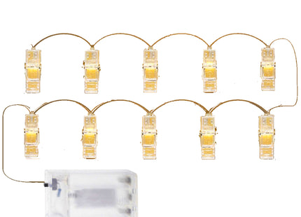 Led Clips - Verlichting - Foto Clips - 10 Led - Warm Wit