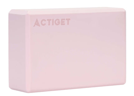 Actiget® Yoga Blok - Yoga Cube - Pilates Blok - Balans - Rekoefeningen - EVA-schuim - Roze - 7,5 X 23 X 15 Cm