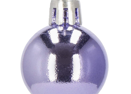 Kerstballen | 54 Stuks | 3 cm | Koper/Paars/Wit/Blauw/Lichtblauw/Grafiet