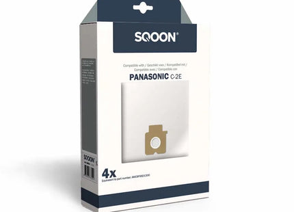 SQOON® Stofzuigerzakken  Geschikt voor Panasonic 7000 Serie – Vervangt Model AMC8F96D1300 – High Filtration voor Optimale Stofopname - (SQ27)