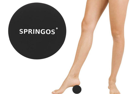 Massage Bal | Triggerpoint Bal | Massage | Lacrosse Bal | Mat Zwart | 6.5 cm