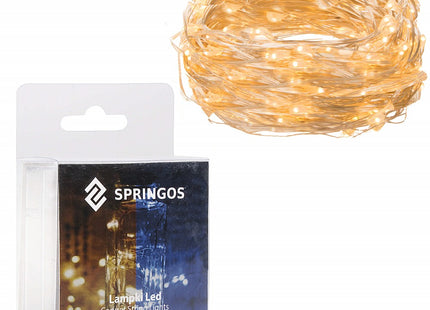 Draadverlichting Kerstverlichting | 4.9 m | Waterdicht | Op Batterij | LED-Verlichting | Warm Wit