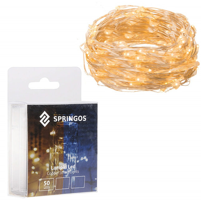 Kerstverlichting | 4.9 m | Waterdicht | Op Batterij | LED-Verlichting | Warm Wit