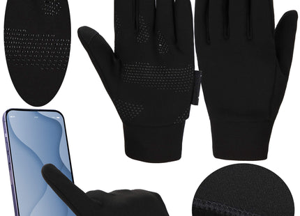 Handschoenen - Touch -  Stretch - Zwart - Nylon - Unisex - Maat M