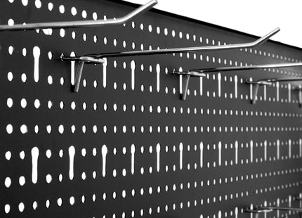 Werkbank| Garage | Werkblad | 136x40x100 cm | Staal | 620 Kg |  Zilver/Bruin