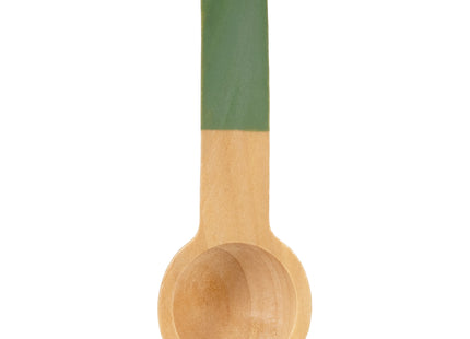 Springos ® Houten Theeservies - 13-delige Theeset met Theepot, Kopjes, Taartjes en Koekjes - Groen