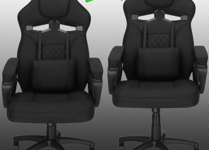 Gamestoel - Gaming Stoel - Ergonomische Bureaustoel - Game stoel - Verstelbaar - Gaming Chair - Zwart