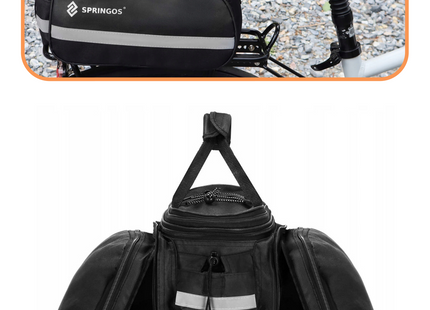 Fietstas - Bagagedrager - Polyester - Polyurethaan - 8 L - Zwart