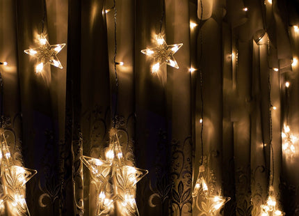 Sterrengordijn | 2 m | 138 LED | Warm Wit | Koppelbaar