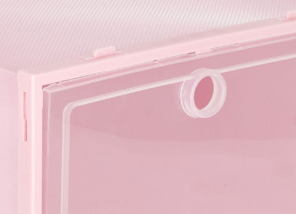 Schoenenbox | Sneakerbox | Kunststof | Roze | 1 Stuk | 31 x 21.5 x 12.5 cm