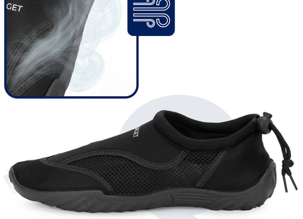 Waterschoenen - AQUA Shoes - Sneldrogend - Rubber - Unisex  - Zwart - Maat 45