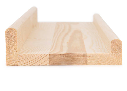 Wandplank - Boekenplank - Ophangbaar - Kruidenplank- Naturel - Grenenhout - 10 Kg - 60 cm - 2 Stuks