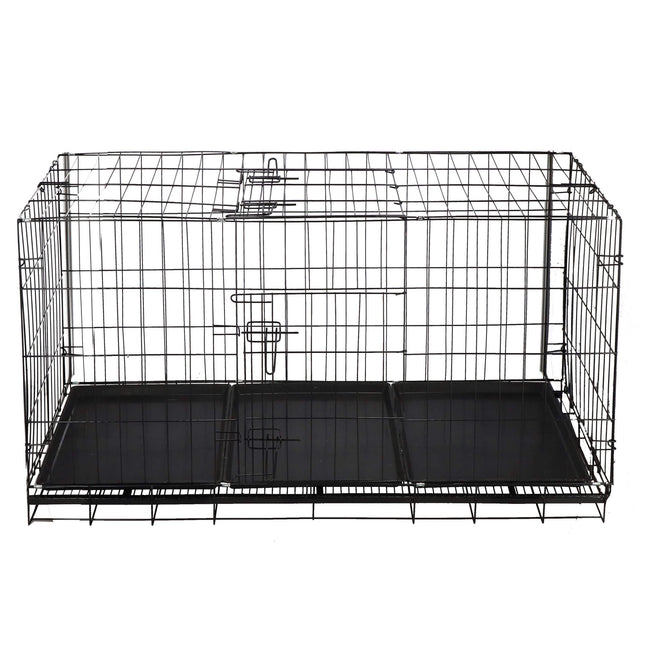 Hondenbench | Bench | Hond / Kat | 130 x 61 x 70 cm | Zwart