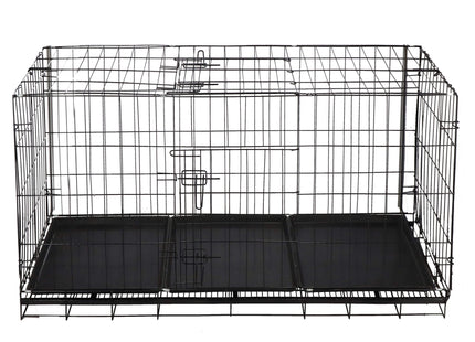 Hondenbench | Bench | Hond / Kat | 130 x 61 x 70 cm | Zwart