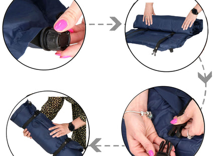 Slaapmat - 200 cm - Zelfopblazend - Inclusief Hoes - Blauw