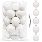 Kerstballen | 20 Stuks | 6 cm | Wit