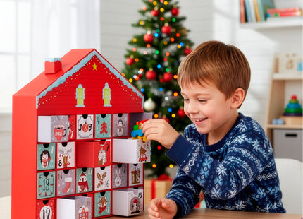 Adventskalender | 24 Delig | Papier | Huis