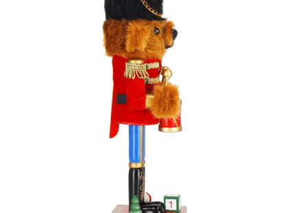 Notenkraker Kerst | Houten Beer | Kerstversiering | Multicolor | 27 cm
