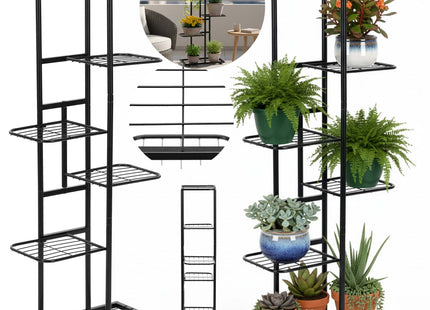 Plantenrek - Plantenstandaard - Bloemenstandaard - Bloementrap - Metaal - 6 - Laags - 105 x 44.5 x 22.5 CM