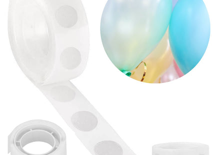 Ballon Plakkers | 100 Stuks | Transparant