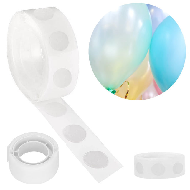 Ballon Plakkers | 100 Stuks | Transparant