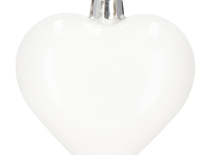 Kersthanger | Kerstbal | Hartjes | 6 Stuks | 7 cm
