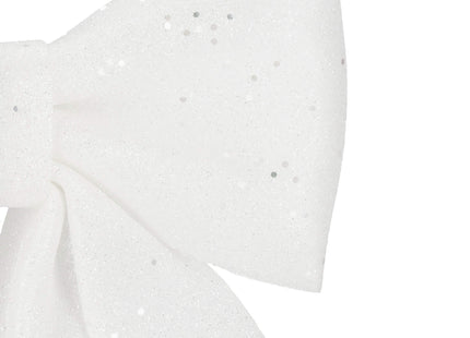 Kersthanger | Kerstversiering | Kerstdecoratie Voor Binnen | Kerststrik | Wit | 30 cm | 1 Stuk