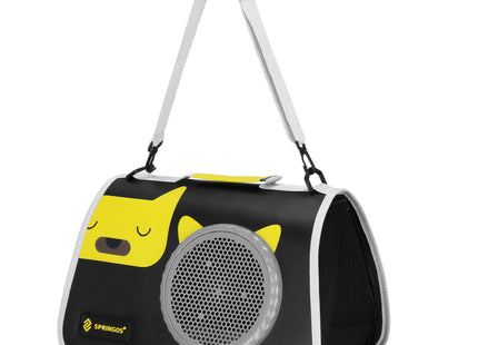 Reismand - Transporttas - Draagbaar - 10kg - Geel/Zwart - 24 x 40 x 24 cm